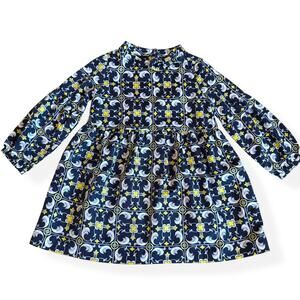 Janie and Jack Medallion Scarf Print Dress Girls 3